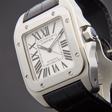 used cartier santos 100 for sale|cartier santos 100 price list.